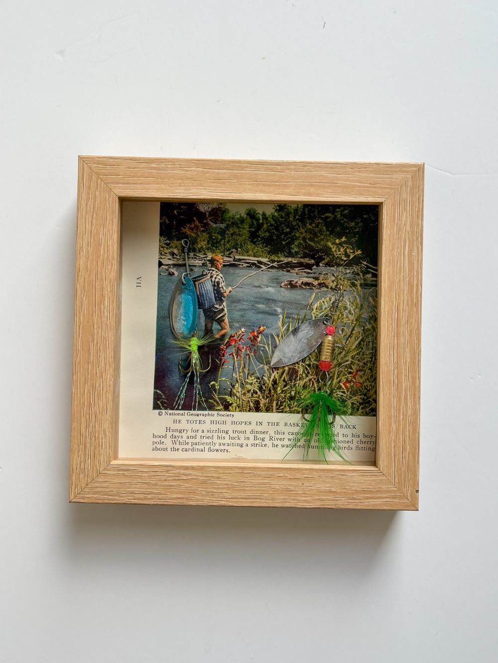 Vintage Shadowbox Framed Art